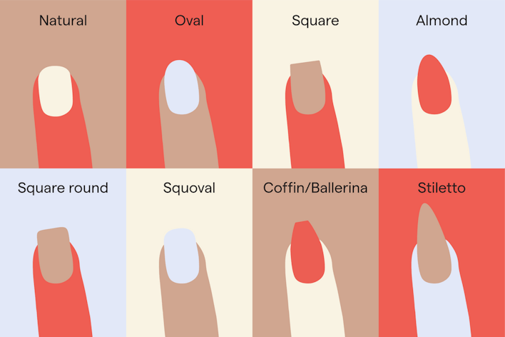 Top 8 most popular acrylic nail shapes and how to choose one that